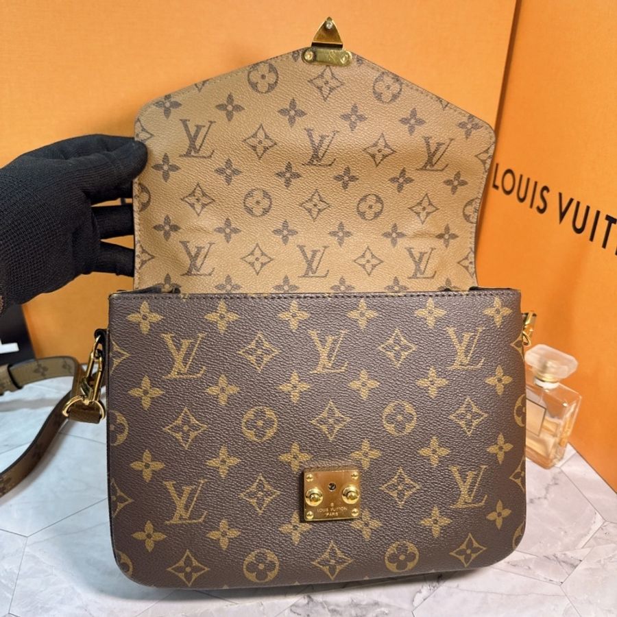 🔥🔥LV 經典雙色老花郵差包 M44876-25