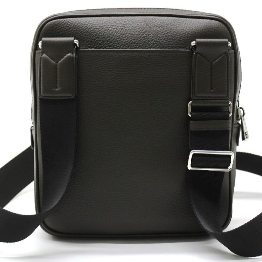 ☆☆全新品☆☆Bally條紋小牛皮肩斜背包「COSMY」棕褐色-4