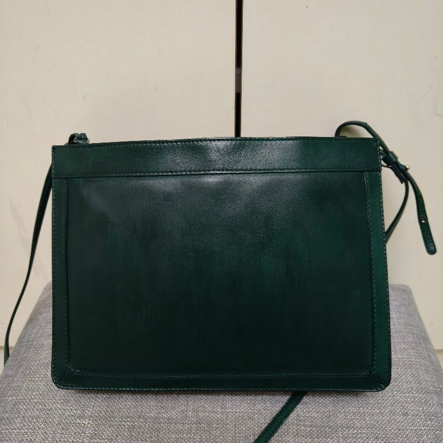 ‼️老娘最大🫅‼️通通降價再送好禮至5/11🎁㊣✨BALENCIAGA✨巴黎世家 綠色 羊皮 雷射 刻字 方包 相機包 斜背包 肩背包/二手包/二手精品/保證正品🌳二手樹屋🌳-4