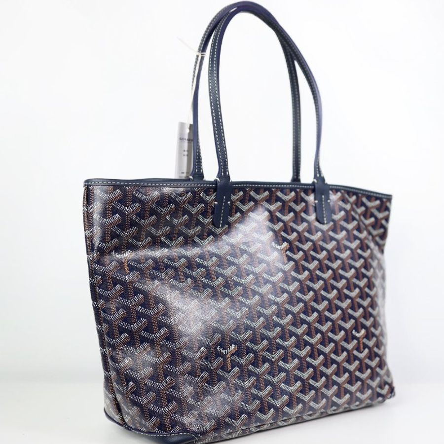 Goyard Artois PM深藍 拉鏈皮革款-1