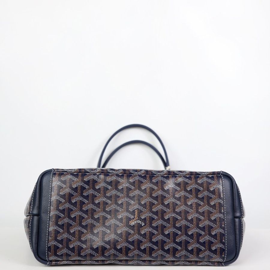 Goyard Artois PM深藍 拉鏈皮革款-9