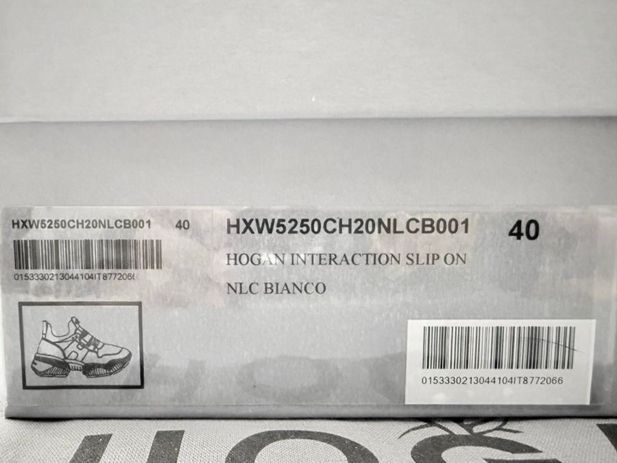 全新未穿 白色HOGAN INTERACTION HXW5250CH20NLCB001 尺寸40 厚底增高-6