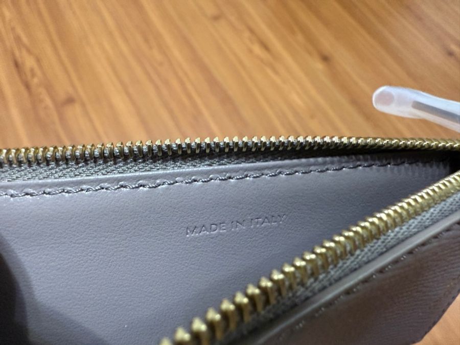 CELINE 拉鍊零錢卡夾 / 鵝軟石色 Pebble / 全新未使用-12