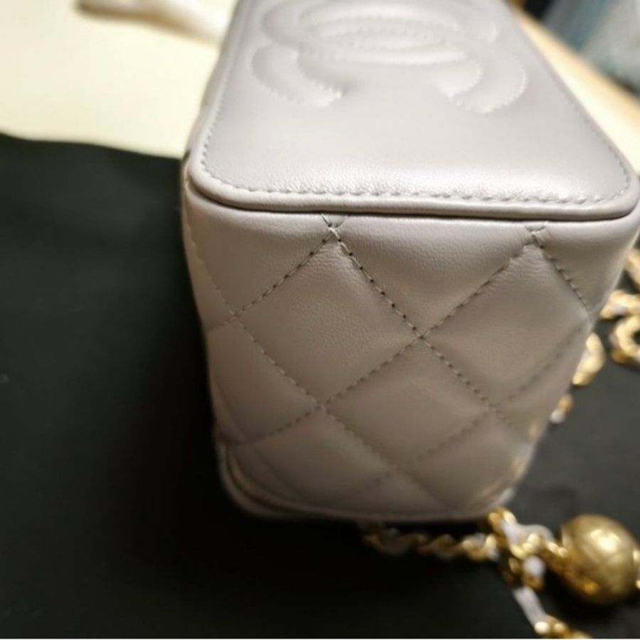 CHANEL VANITY CASE GREY-4