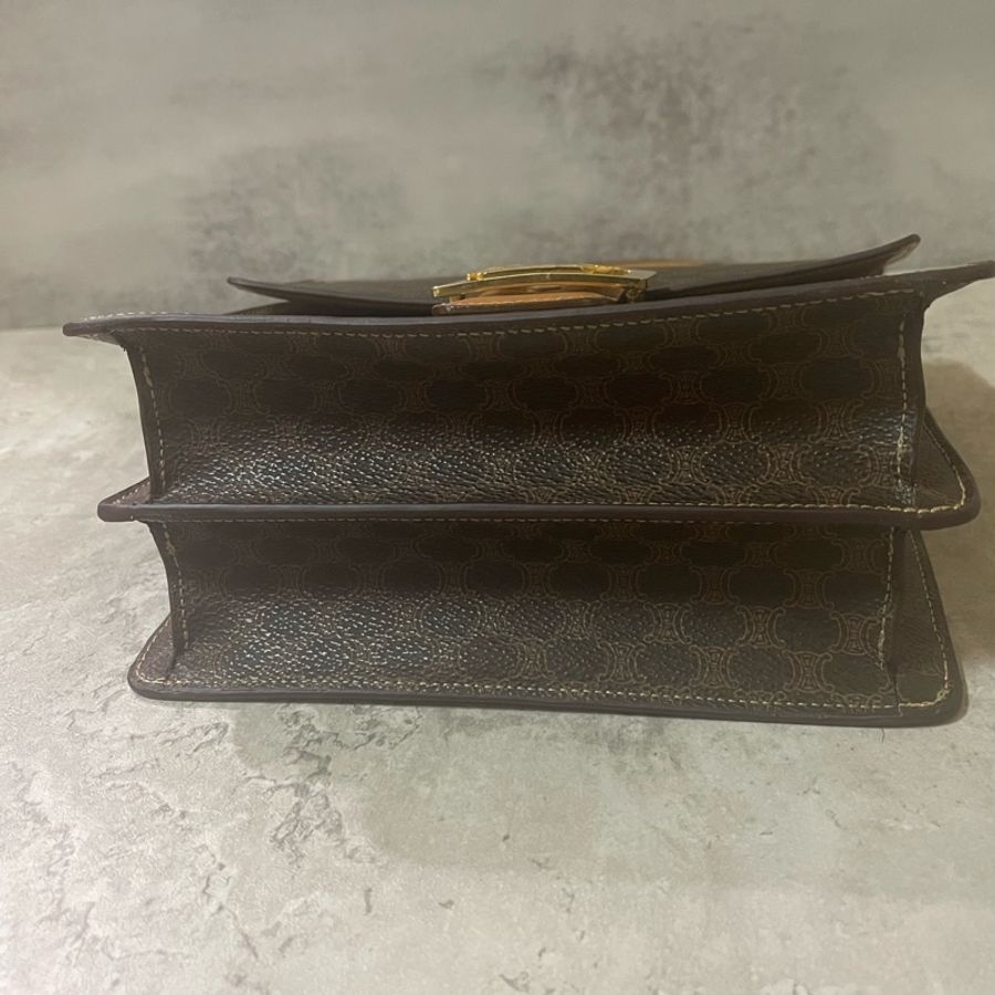 中古高稀|Celine馬車金扣凱莉包-4