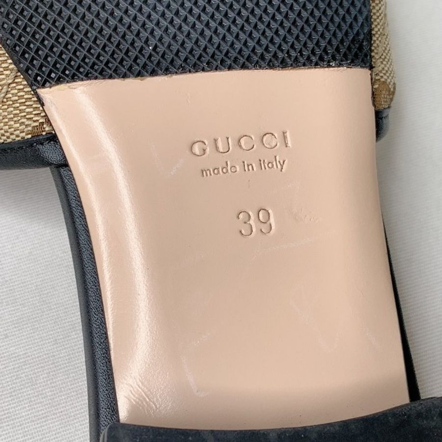 GUCCI 雙G老花涼拖鞋-9