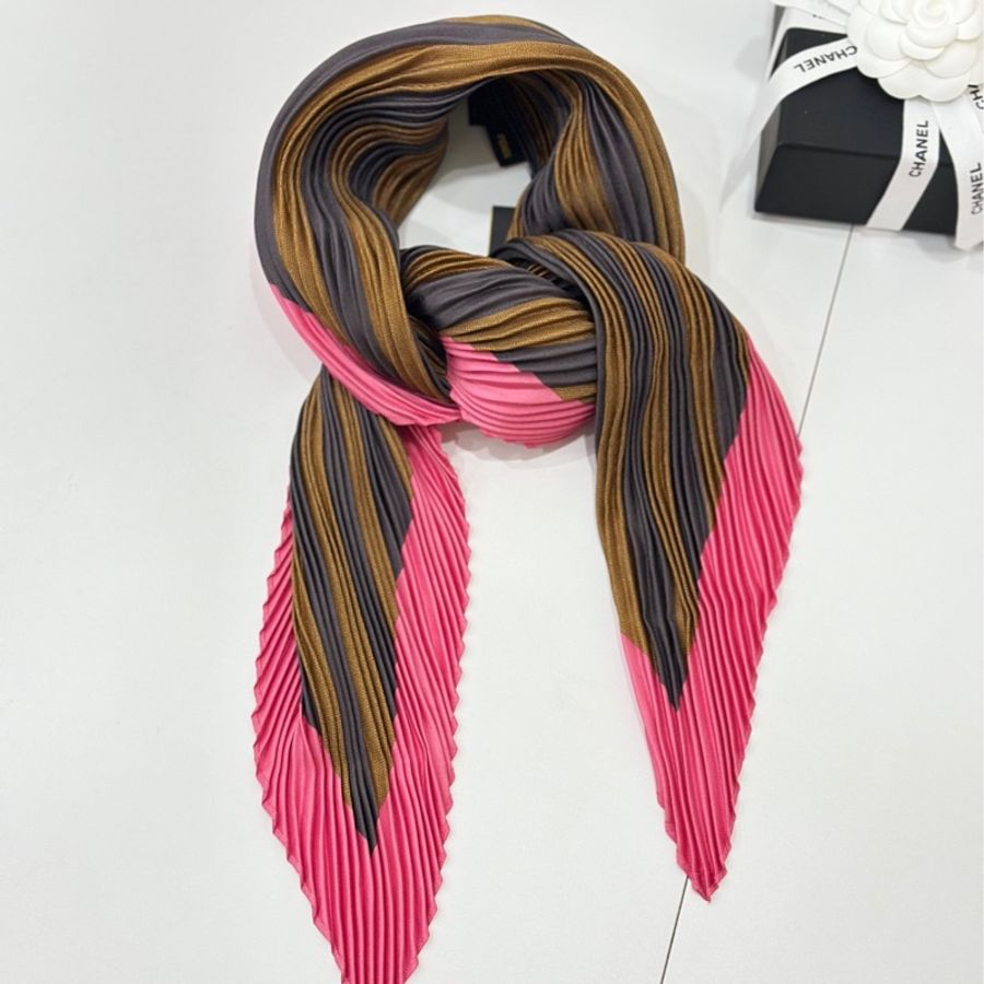 fendi 菱形 皺摺 領巾 圍巾 絲巾-4