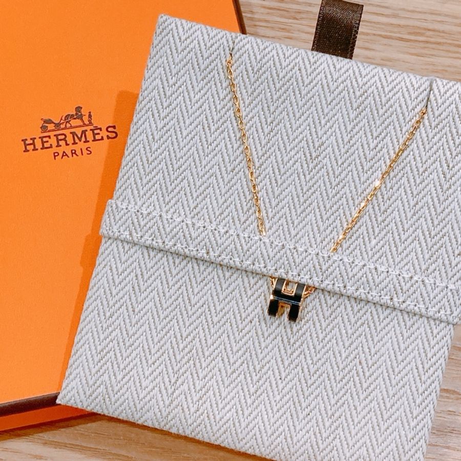 TW3973 HERMES 愛馬仕迷你H字耳環MINI POP H EARRINGS-1