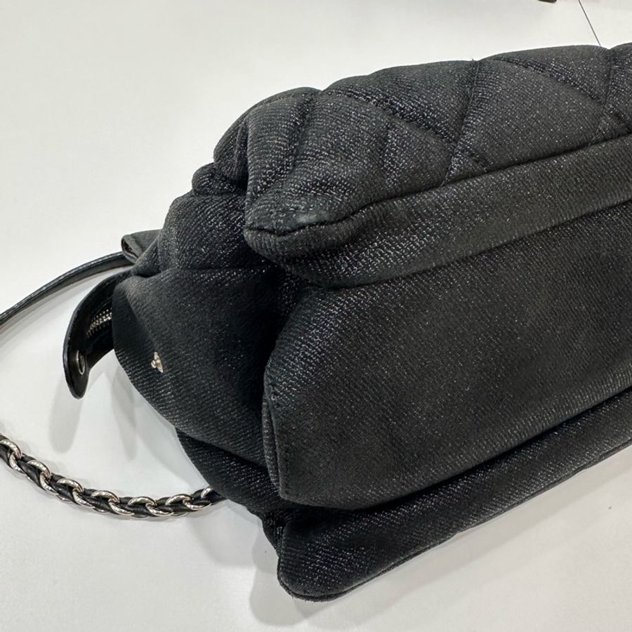 Salvatore Ferragamo 黑 丹寧 牛仔包 肩背包 斜背包 鏈帶包 鏈條包 手提包 側背包-28