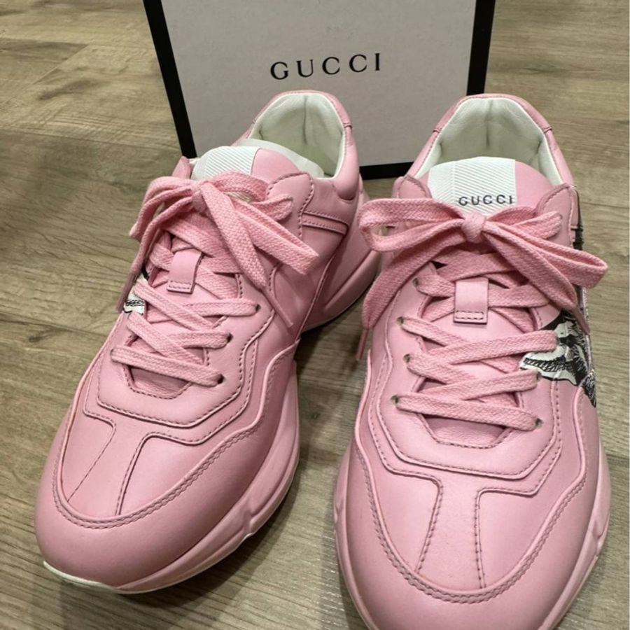 Gucci粉紅色貓咪老爹鞋 23.5（37）-0