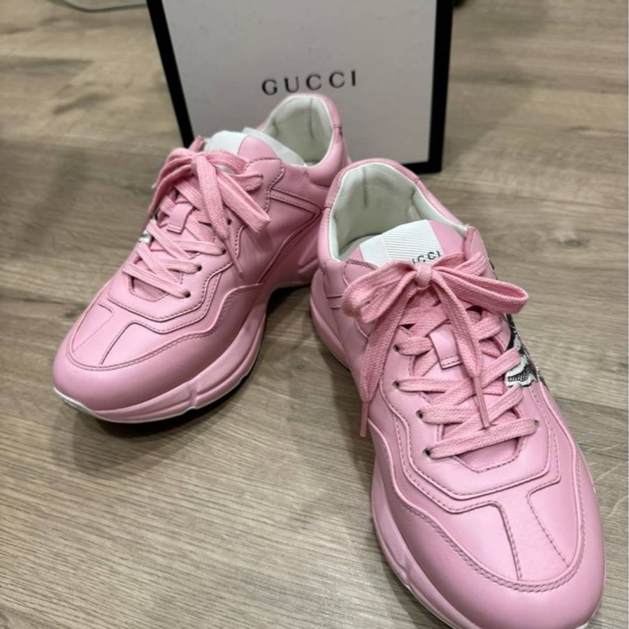 Gucci粉紅色貓咪老爹鞋 23.5（37）-1