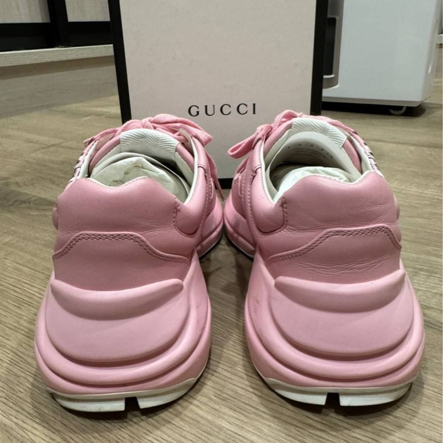 Gucci粉紅色貓咪老爹鞋 23.5（37）-4
