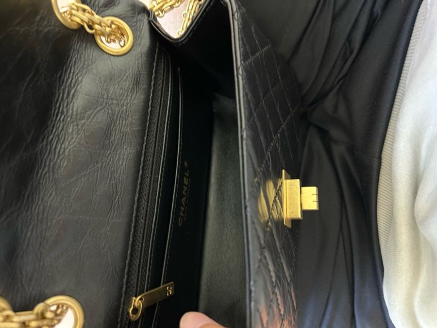 CHANEL 2.55 Mini 黑色金釦 晶片開-2