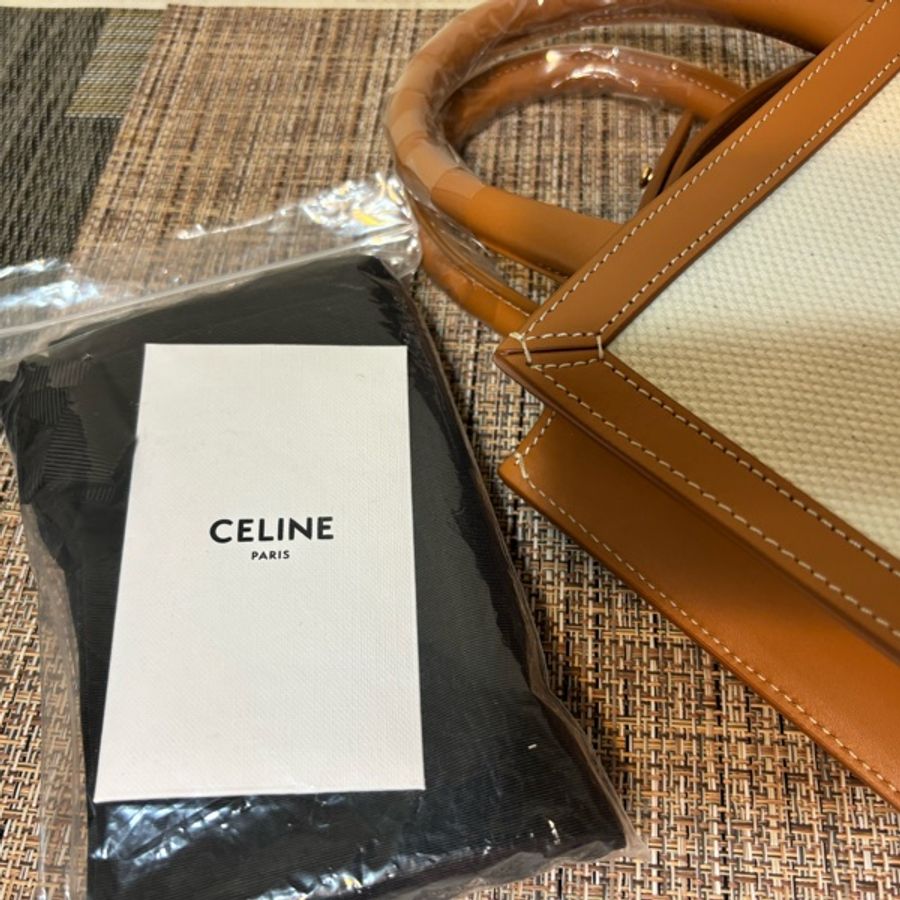 全新Celine 印花帆布及小牛皮迷你型直式CABAS手袋 琴譜包-20