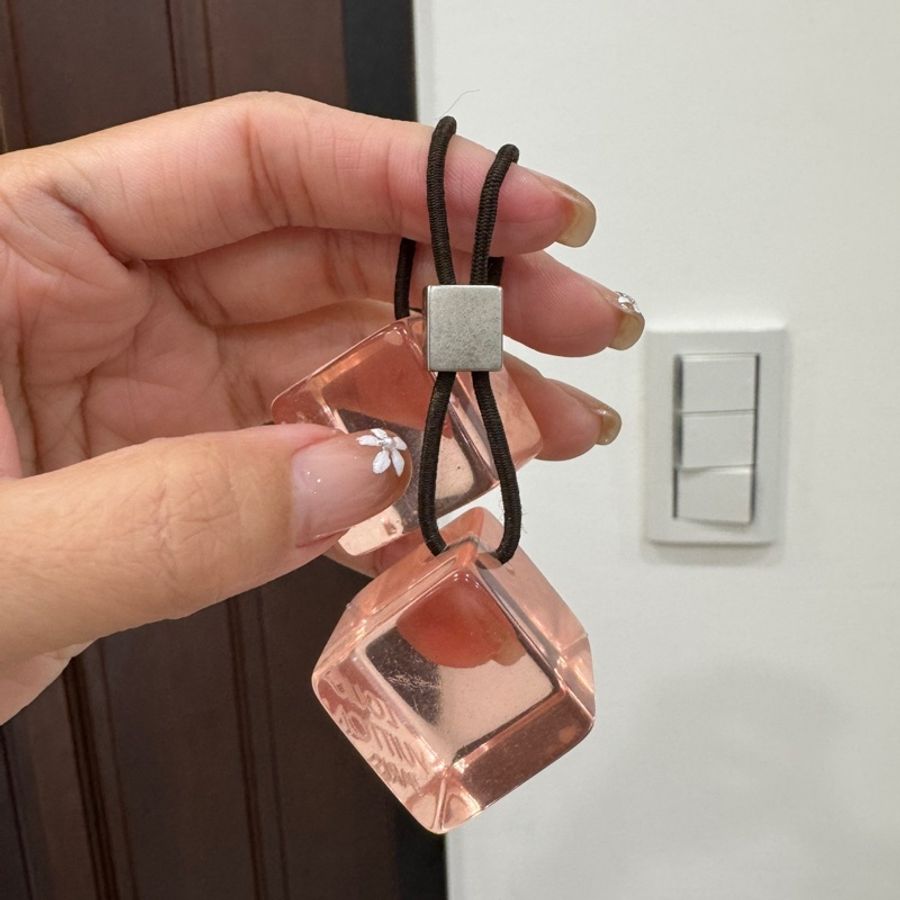 Louis Vuitton LV 絕版Cube 壓克力 髮圈 髮飾-5