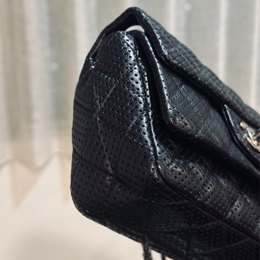 Chanel Cf20黑銀雙鏈雙蓋小方胖🖤絕版美包釋出🔥-9