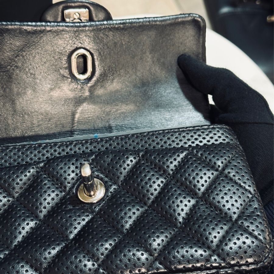 Chanel Cf20黑銀雙鏈雙蓋小方胖🖤絕版美包釋出🔥-21