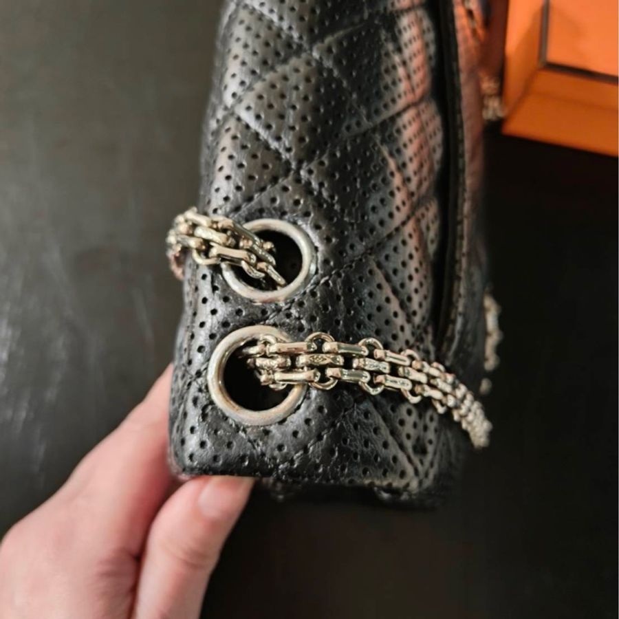 Chanel Cf20黑銀雙鏈雙蓋小方胖🖤絕版美包釋出🔥-36