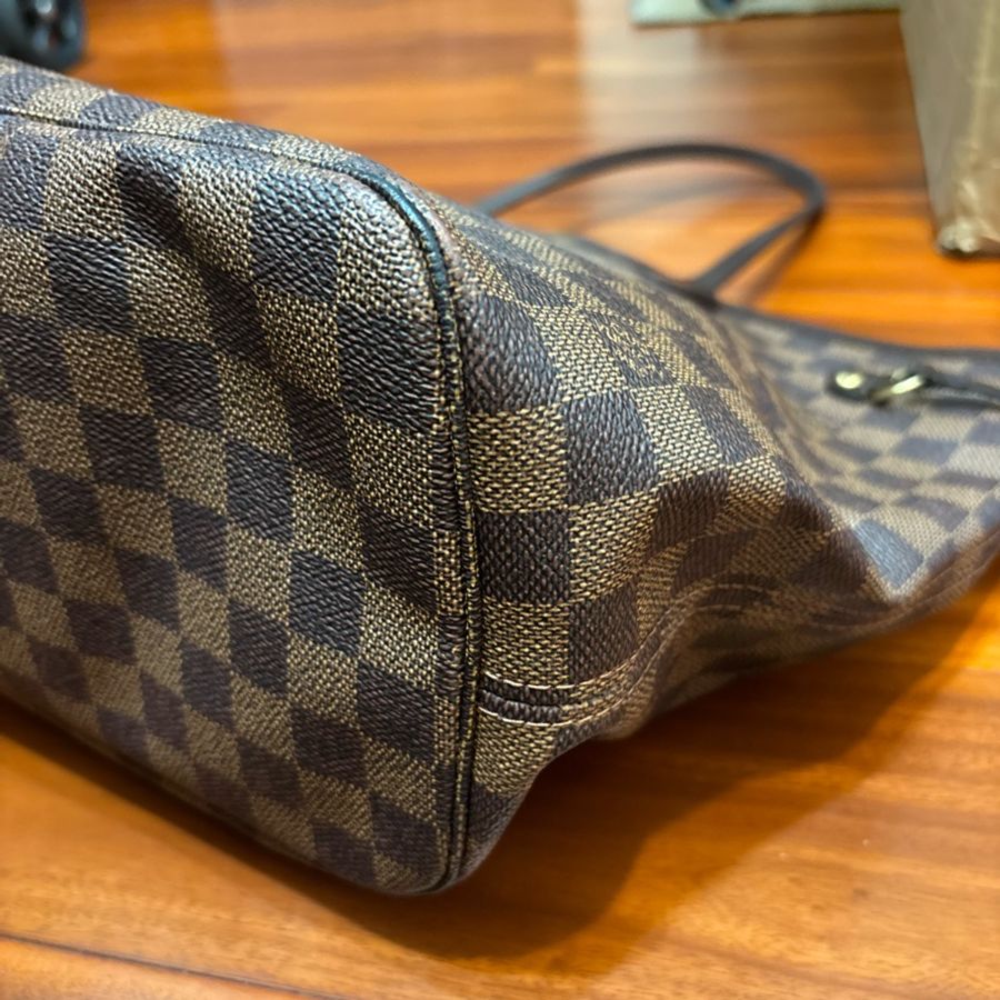 Louis Vuitton NEVERFULL棋盤格托特包-9