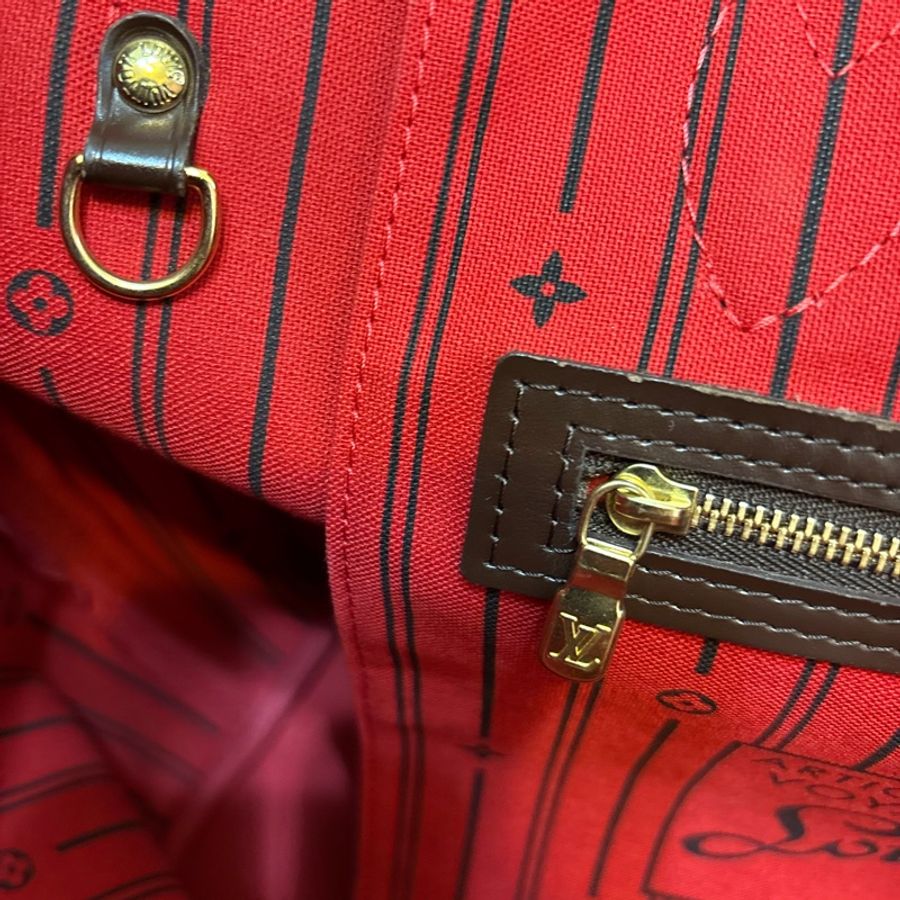 Louis Vuitton NEVERFULL棋盤格托特包-13