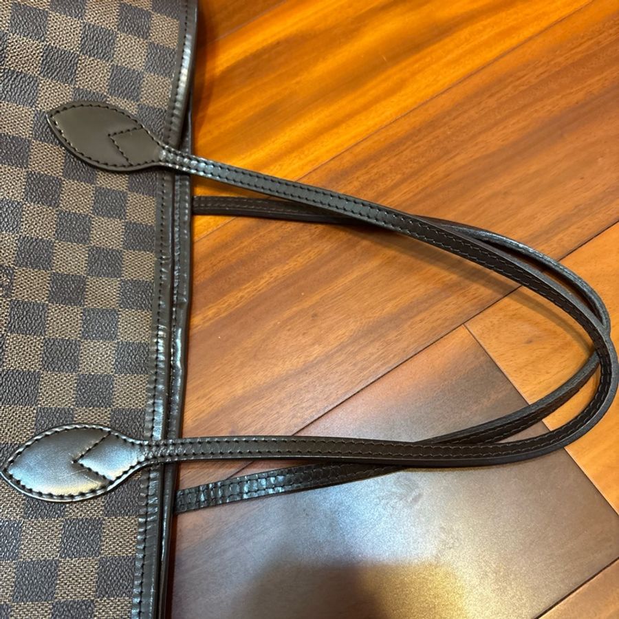Louis Vuitton NEVERFULL棋盤格托特包-17
