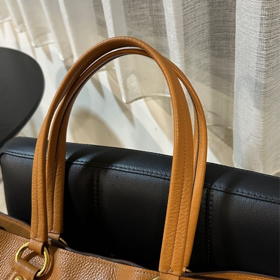 95新以上🔥Prada焦糖棕牛皮肩背托特包👜🉑單肩🉑手提-10