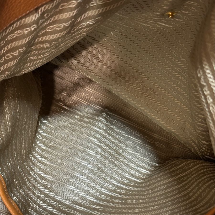 95新以上🔥Prada焦糖棕牛皮肩背托特包👜🉑單肩🉑手提-18
