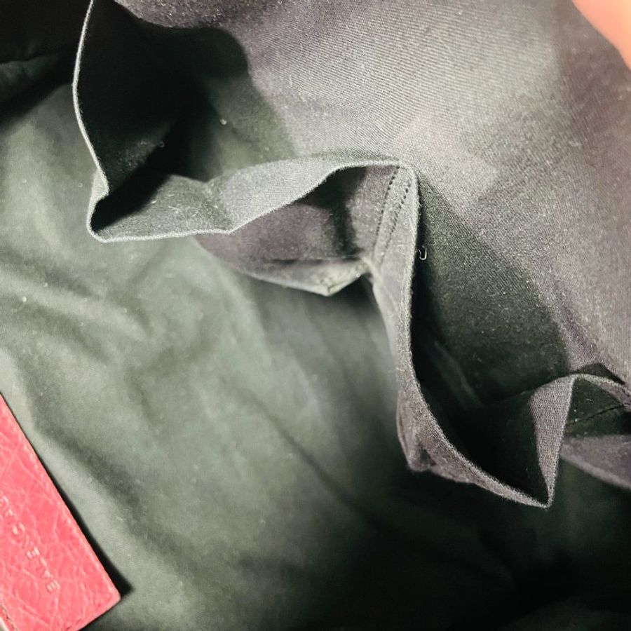 好桃花 二手 85新BALENCIAGA GIANT CITY巴黎世家中號City Bag機車包 莓紅色(莓紅配小玫瑰金菠蘿釦)-18