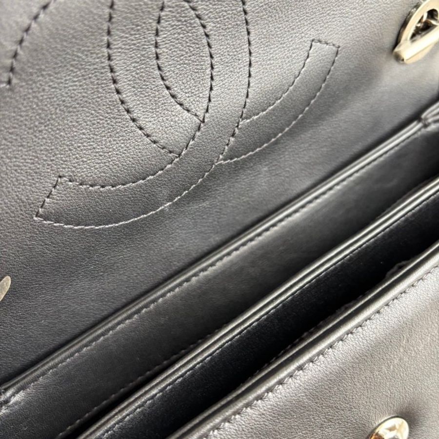 ::CHANEL:: AS92236 TRENDY CC 黑菱格淡金雙C鐵牌手提兩用包-17