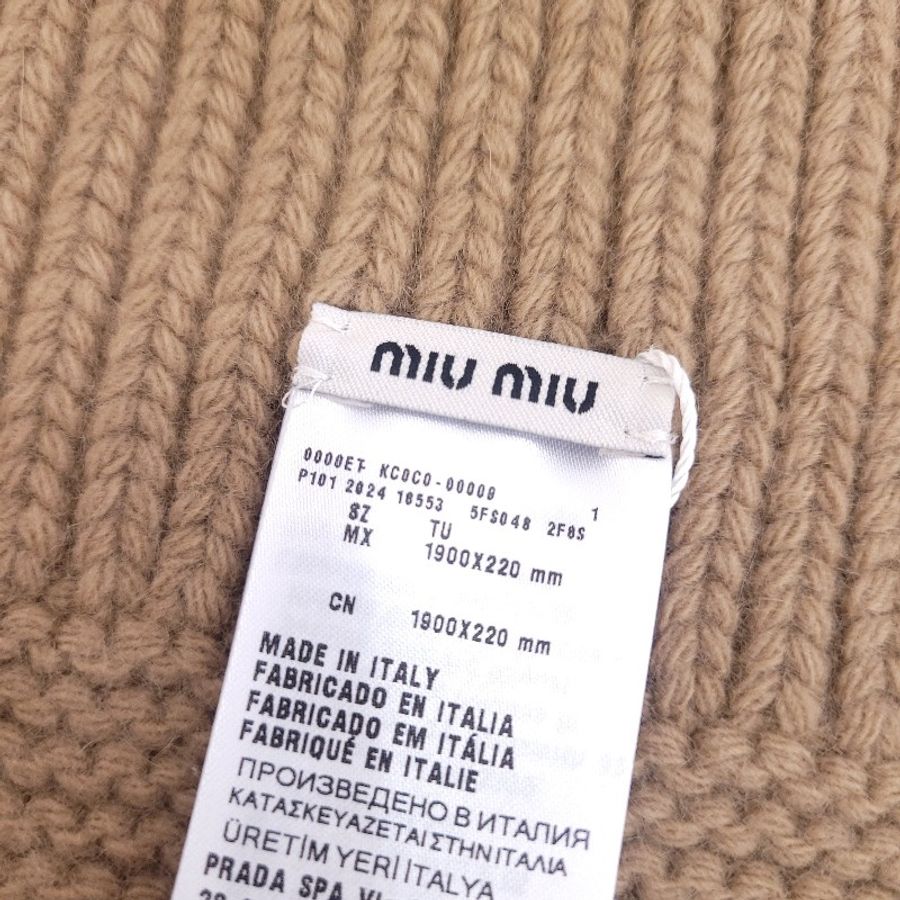 miu miu 初剪羊毛毛料圍巾-5