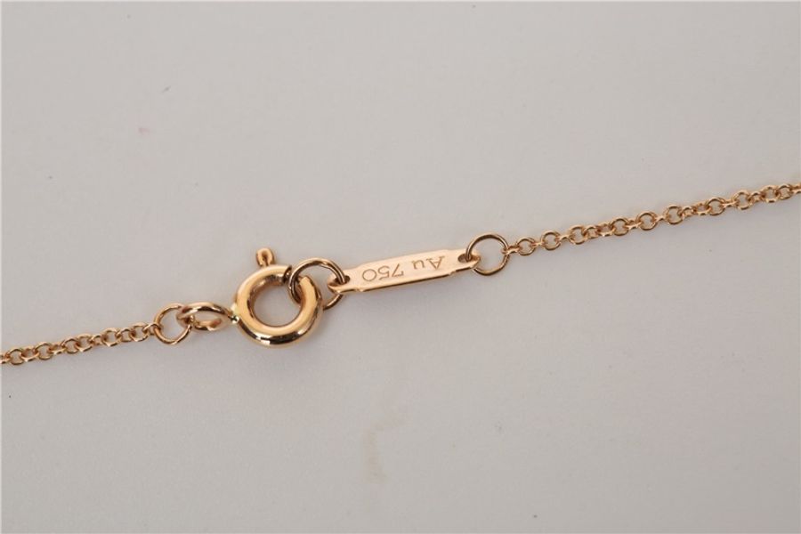 TIFFANY&CO(蒂芙尼) 愛心帶鑽 項鏈-4