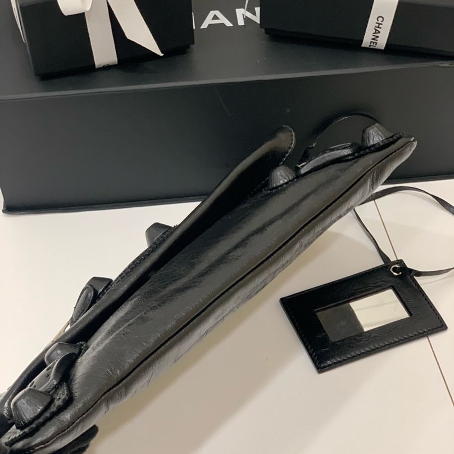 balenciaga 巴黎世家 黑色 手拿包 機車包 晚宴包 手挽包 斜背包 肩背包 側背包-7