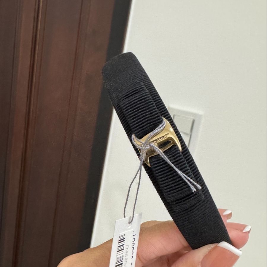 salvatore Ferragamo Vara 黑色 蝴蝶結 髮帶 髮圈 髮箍 髮飾-5