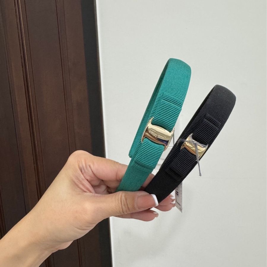 salvatore Ferragamo Vara 黑色 蝴蝶結 髮帶 髮圈 髮箍 髮飾-6