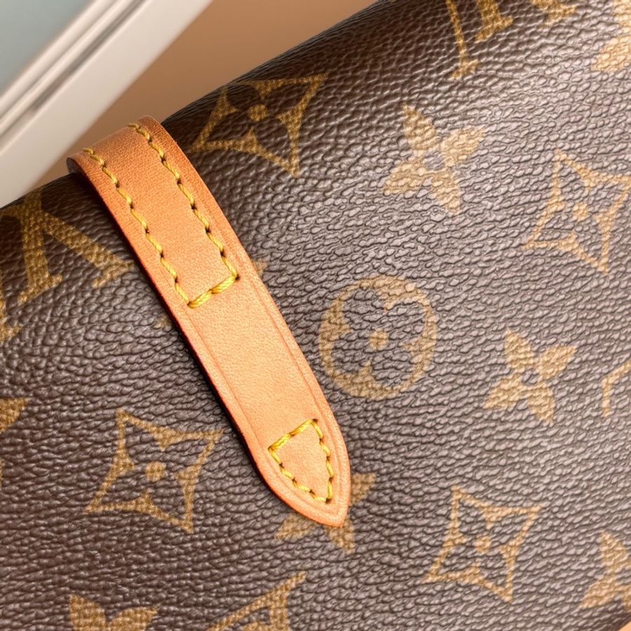 ::LOUIS VUITTON:: LV 雙釦經典老花腰包 (體型小可當胸口包)-8