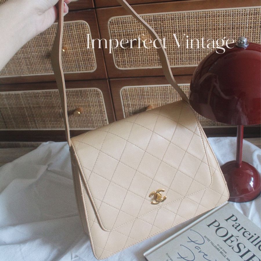 大降價‼️絕美Chanel 羊皮中古 Kelly-0