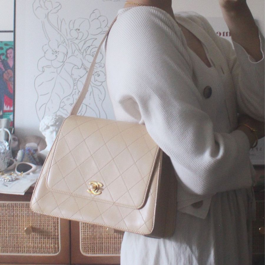 大降價‼️絕美Chanel 羊皮中古 Kelly-24