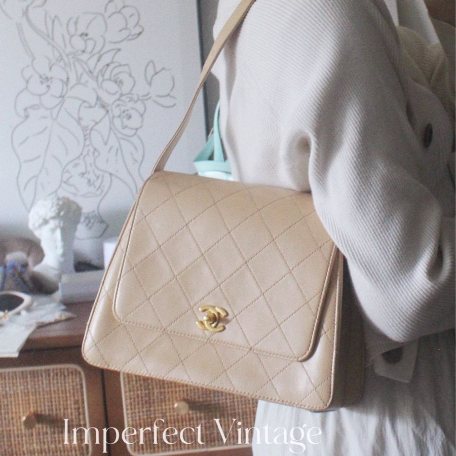 大降價‼️絕美Chanel 羊皮中古 Kelly-25