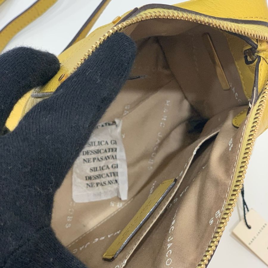 marc jacobs MJ 黃色 鏈條包 斜背包 側背包 肩背包 手提包 鏈帶包-8