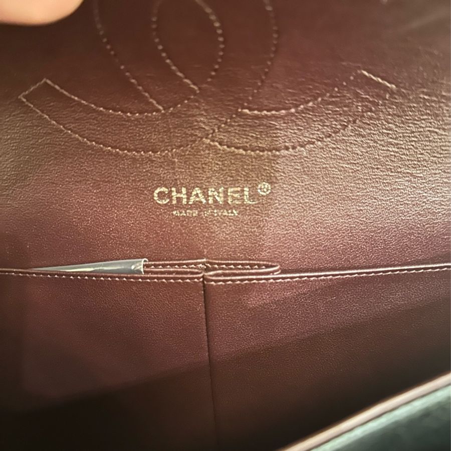 CHANEL 專櫃40萬🙄黑荔枝銀雙C JUMBO-11