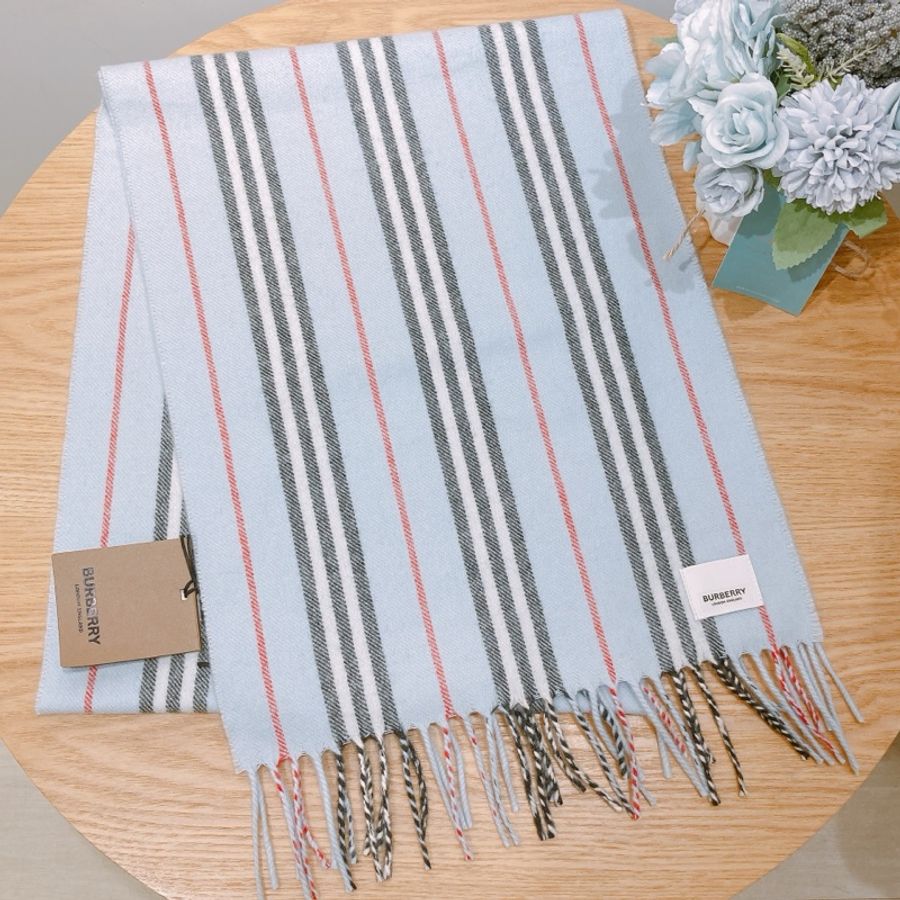 TW4002 巴寶莉 條紋羊絨圍巾 Burberry Icon Stripe 168 x 30cm Scarf-1