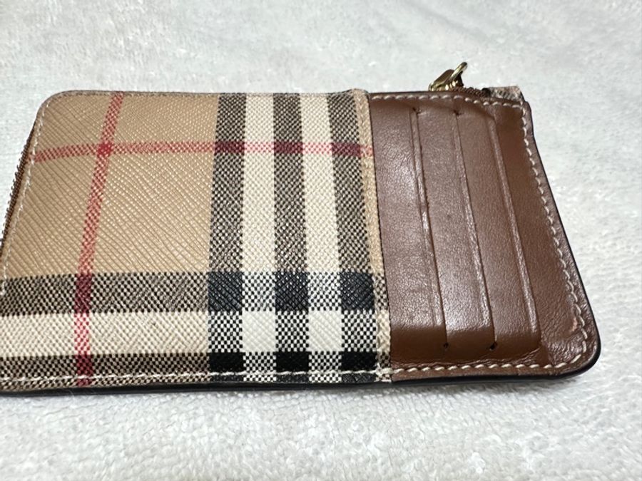 Burberry 經典格紋L型零錢卡夾-5