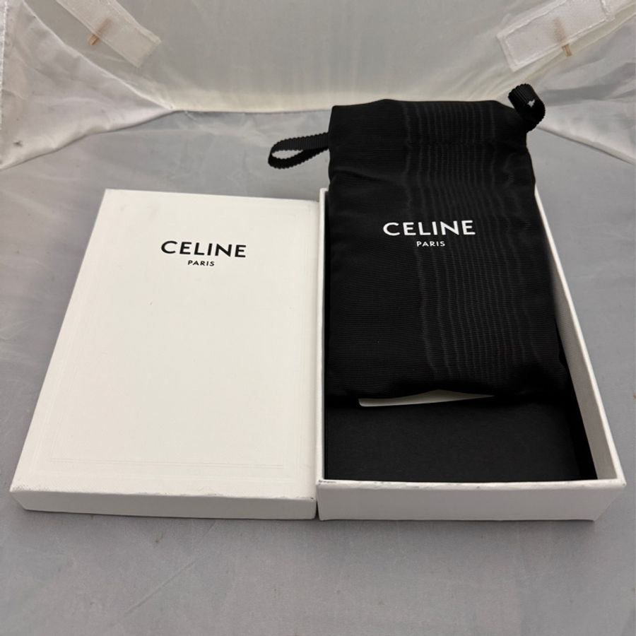 CELINE CHAIN金色飾面黃銅珍珠耳環-2