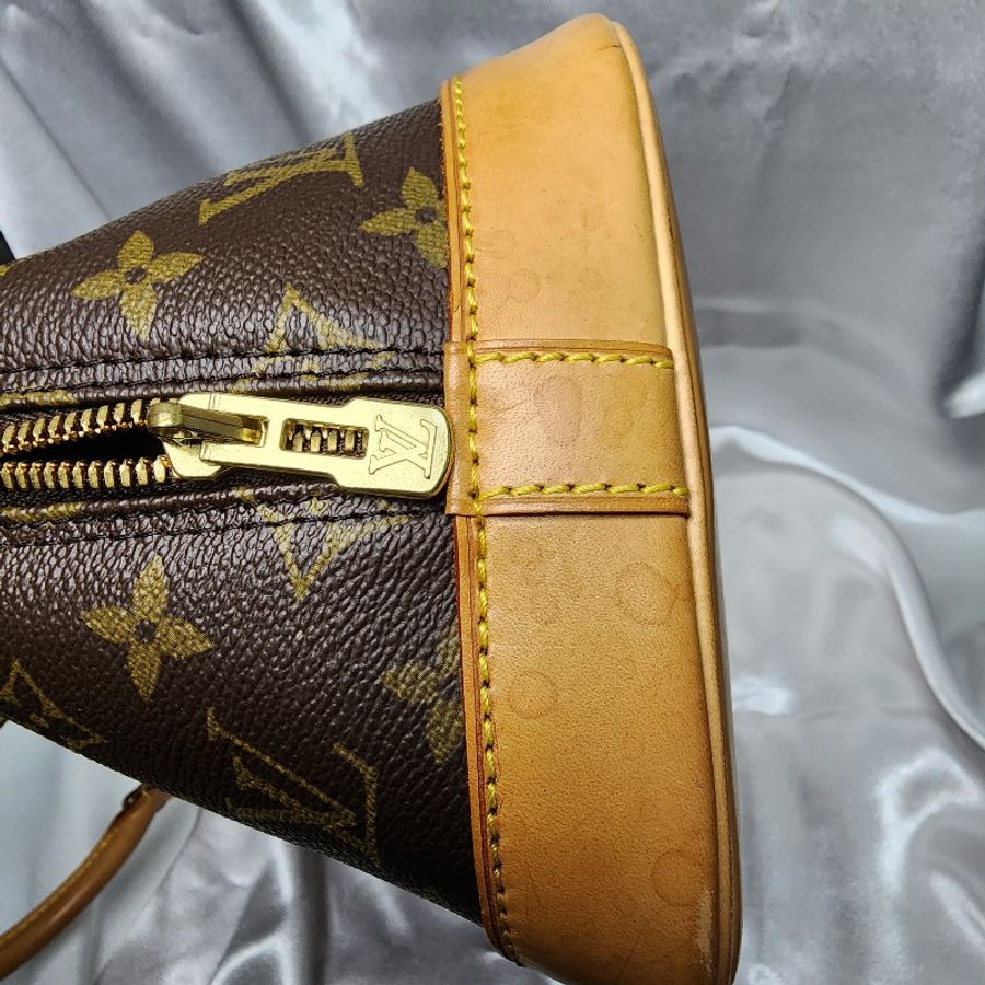 LV Alma PM 老花 手提包 肩背包 貝殼包 Monogram帆布-4