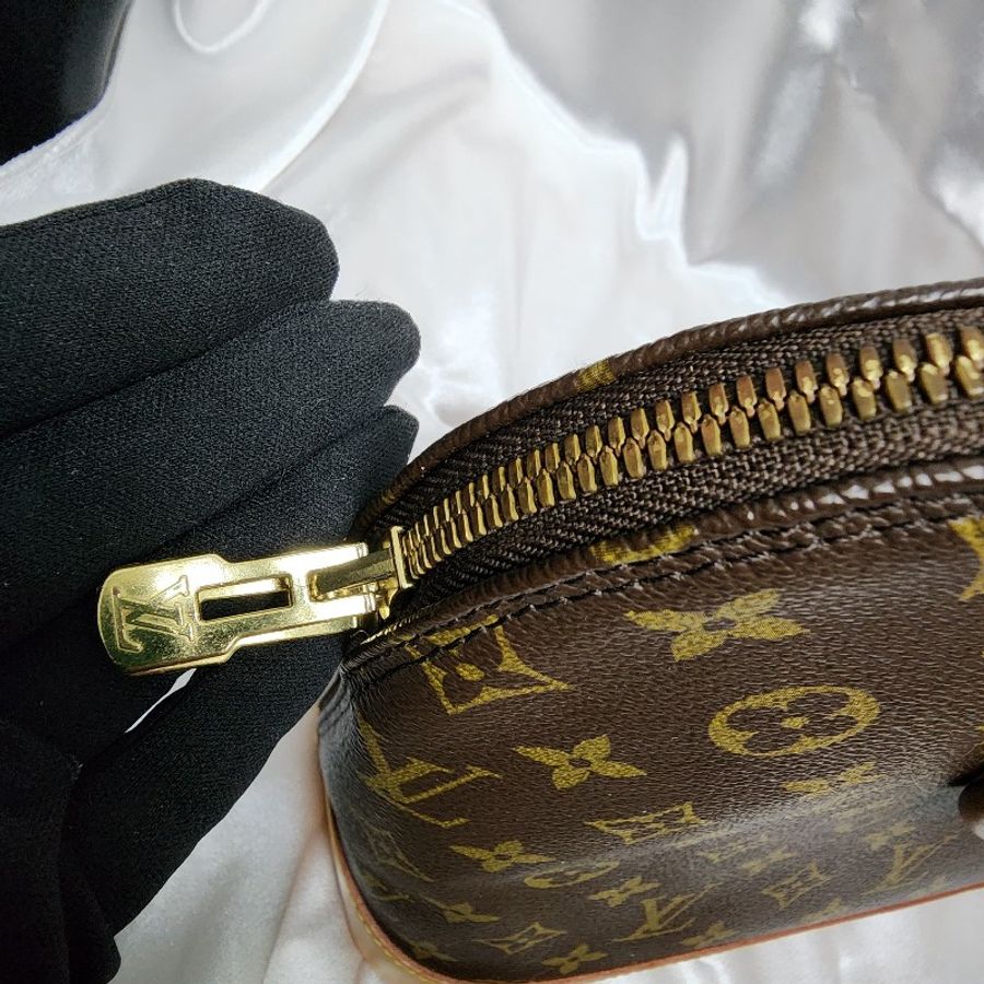 LV Alma PM 老花 手提包 肩背包 貝殼包 Monogram帆布-19