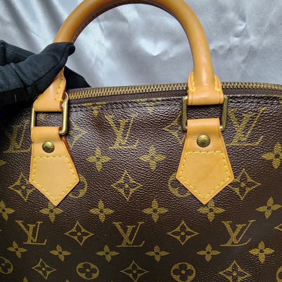 LV Alma PM 老花 手提包 肩背包 貝殼包 Monogram帆布-21