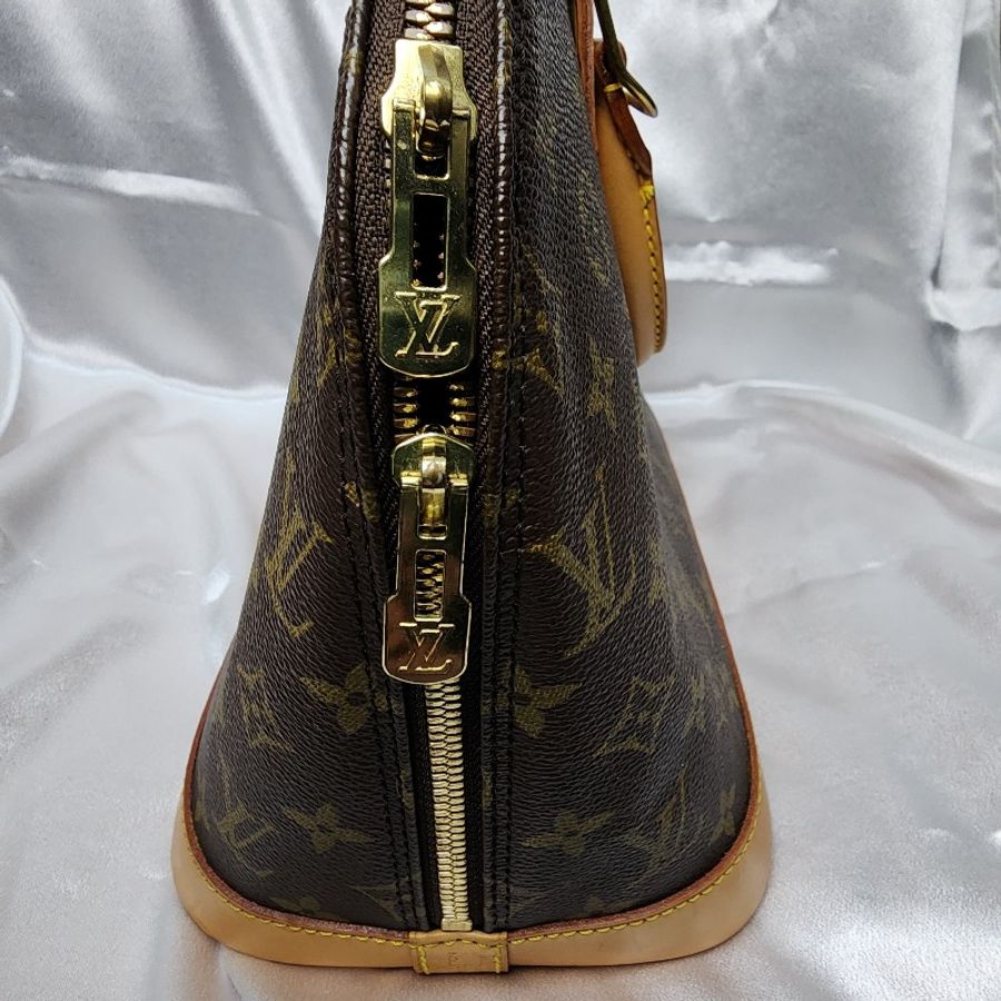 LV Alma PM 老花 手提包 肩背包 貝殼包 Monogram帆布-24