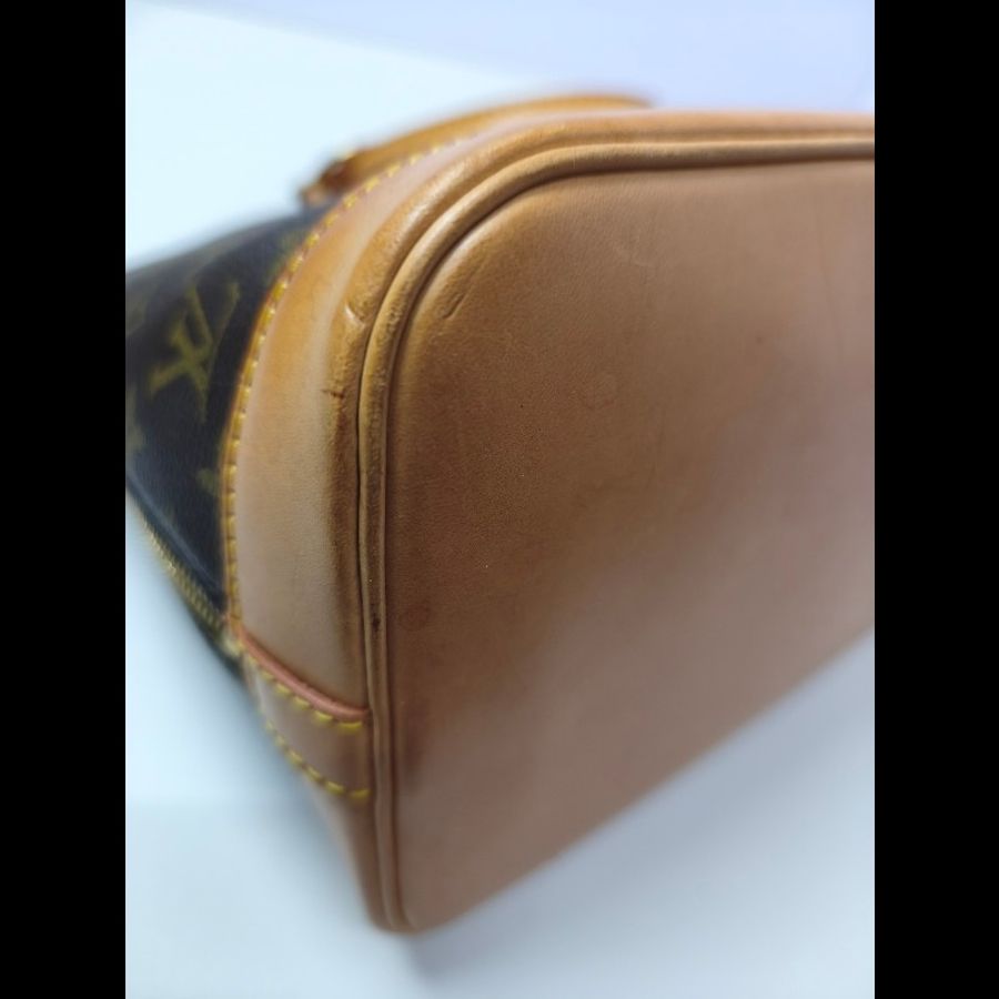 LV Alma PM 老花 手提包 肩背包 貝殼包 Monogram帆布-28