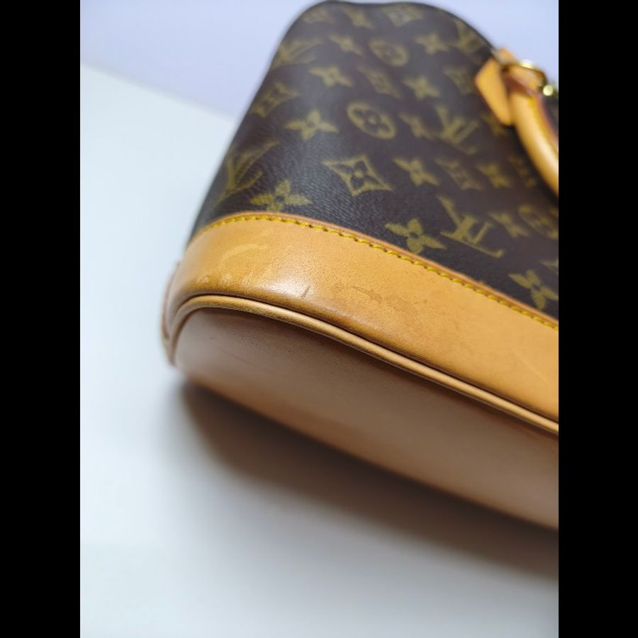 LV Alma PM 老花 手提包 肩背包 貝殼包 Monogram帆布-29