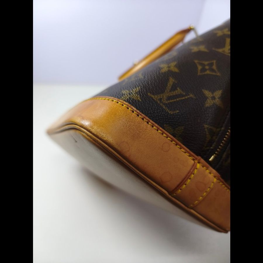 LV Alma PM 老花 手提包 肩背包 貝殼包 Monogram帆布-30